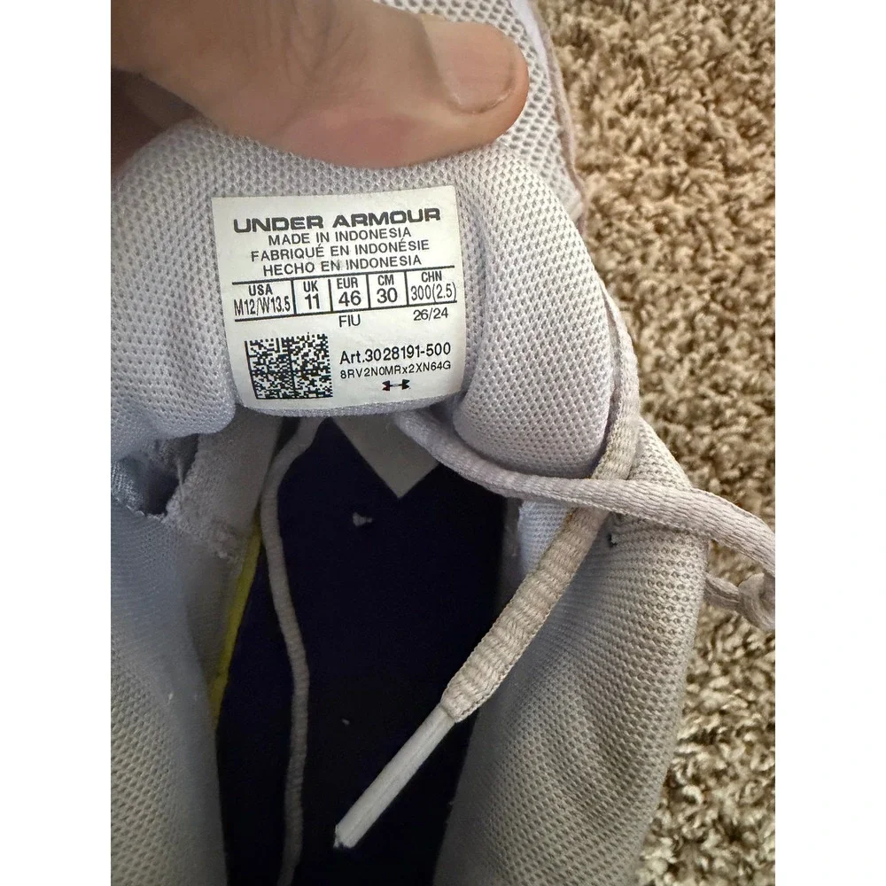 Under Armour Curry 3Z6 Basketball Shoes Purple White 3028191-500 Mens 12
